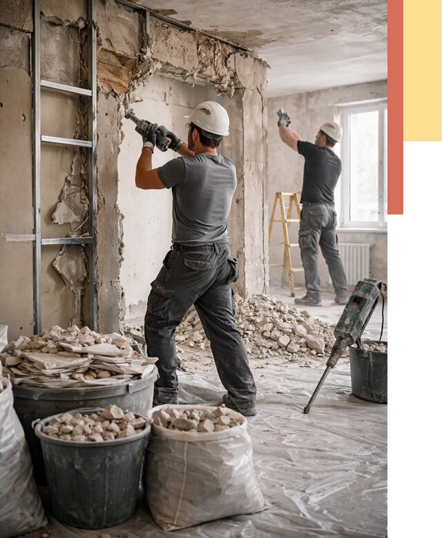 Демонтажные работы в Орле от 2733 руб. — услуги и цена под ключ | ОТДЕЛОЧНИК-Орл