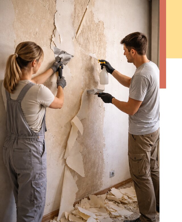 Снятие старых обоев в Орле от 5315 руб. под ключ недорого | ОТДЕЛОЧНИК-Орл