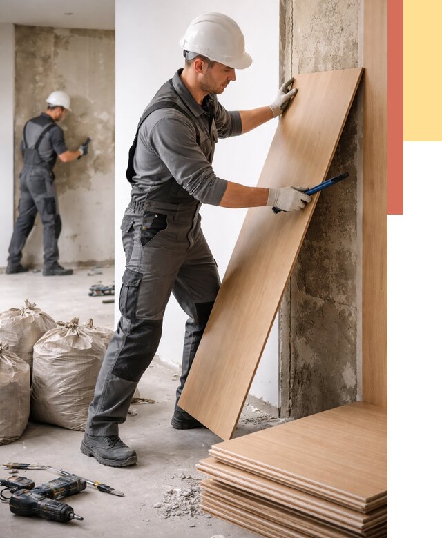 Демонтаж стеновых панелей в Орле от 3543 руб. за м² быстро и недорого | ОТДЕЛОЧНИК-Орл