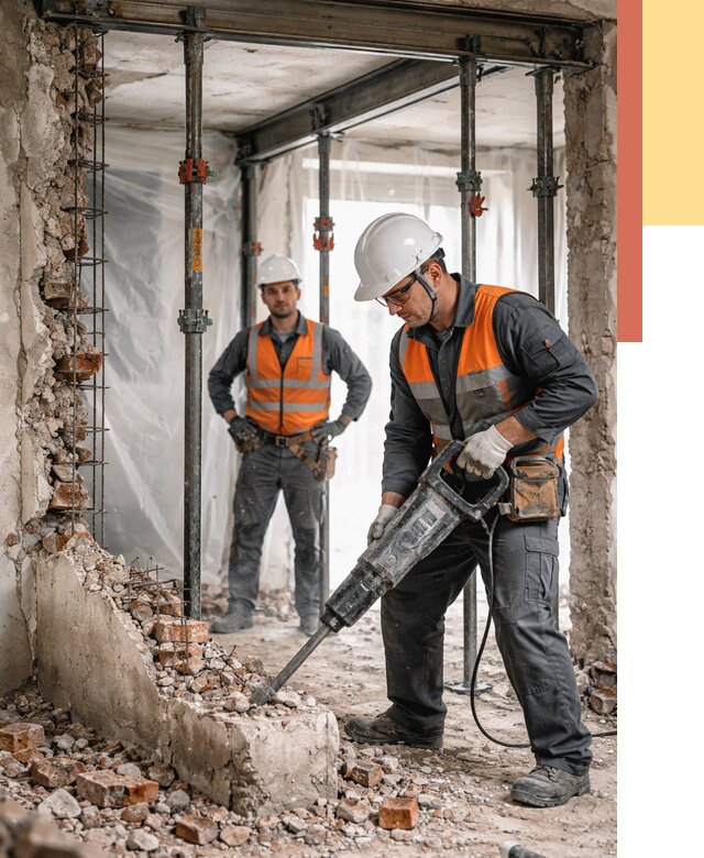 Снос несущих стен в Орле от 10377 руб. — демонтаж несущей стены под ключ | ОТДЕЛОЧНИК-Орл