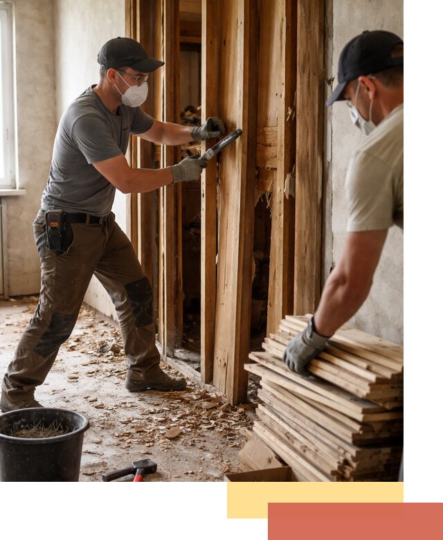 Демонтаж деревянных перегородок в Орле быстро и аккуратно