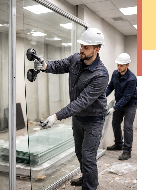 Демонтаж стеклянных перегородок в Орле от 3240 руб. — быстро и недорого | ОТДЕЛОЧНИК-Орл