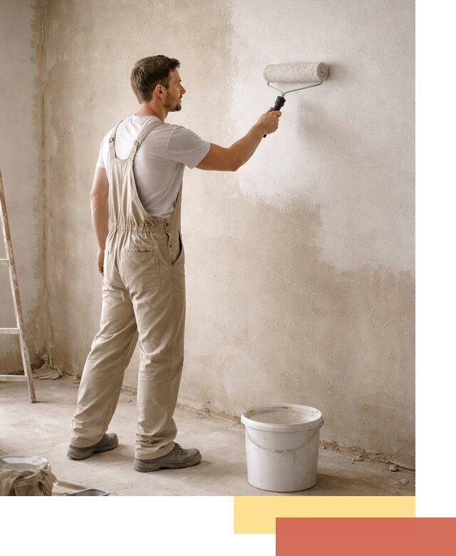 Грунтовка стен под отделку в Орле профессиональным раствором