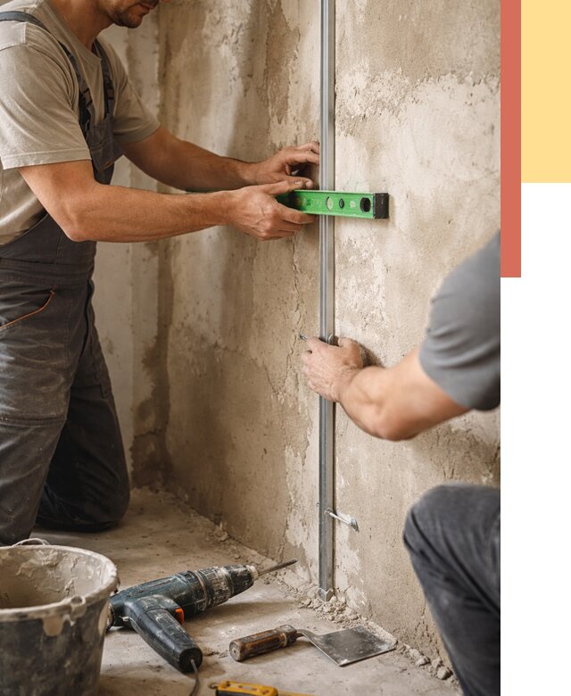 Установка штукатурных маяков в Орле от 7087 руб. — быстро и недорого | ОТДЕЛОЧНИК-Орл