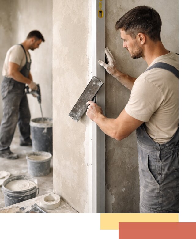 Выведение углов стен в Орле: монтаж и оштукатуривание