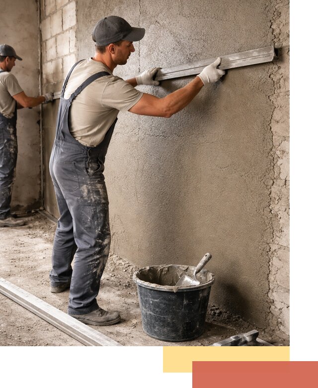 Штукатурка стен цементно-песчаная в Орле профессионально