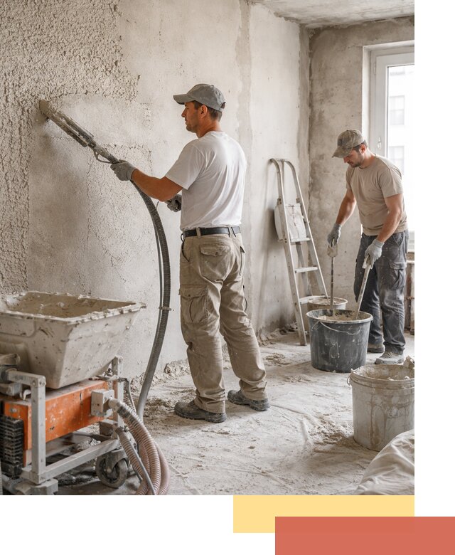 Машинная штукатурка стен в Орле — быстро и качественно