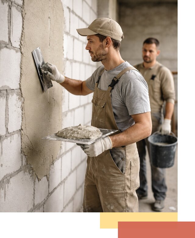 Штукатурка стен из газобетона в Орле под ключ