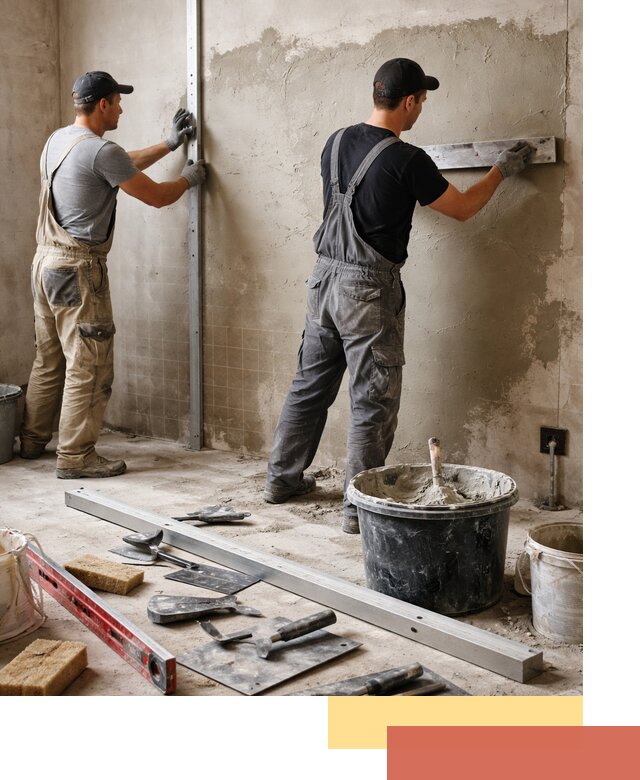 Профессиональная штукатурка стен под плитку в Орле