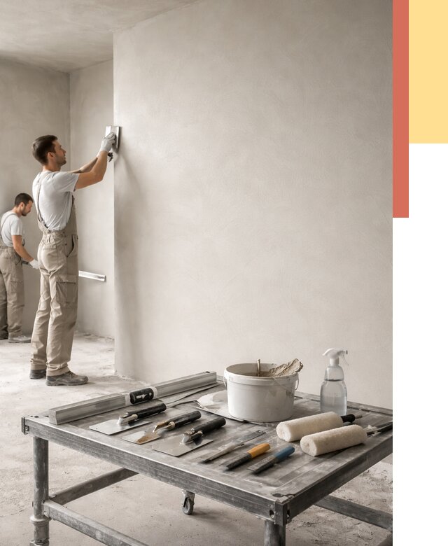 Штукатурка стен под покраску в Орле от 4556 руб./м² — качественно и недорого | ОТДЕЛОЧНИК-Орл