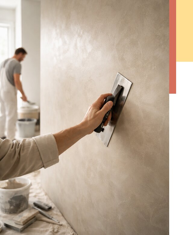 Венецианская штукатурка в Орле от 3543 руб/м² — нанесение стен под ключ | ОТДЕЛОЧНИК-Орл