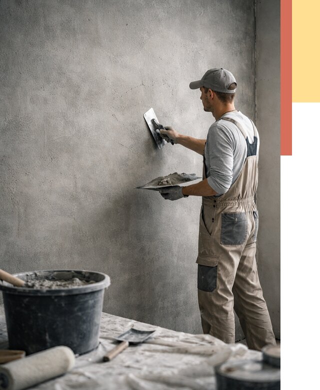 Декоративная штукатурка под бетон в Орле от 2531 руб./м² — нанесение под ключ | ОТДЕЛОЧНИК-Орл