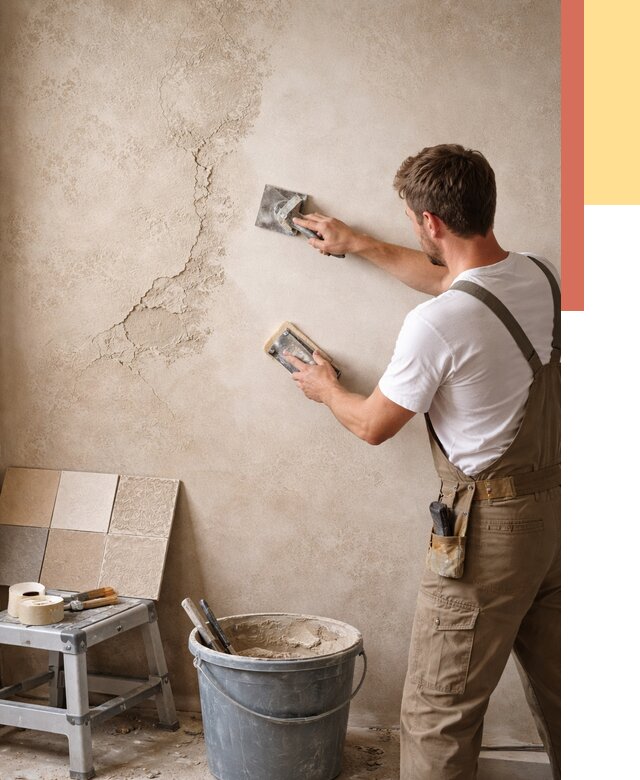 Ремонт декоративной штукатурки в Орле от 4556 руб. под ключ | ОТДЕЛОЧНИК-Орл