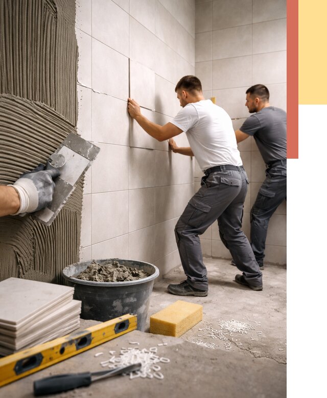 Укладка плитки на стены в Орле от 861 руб. — качественно и недорого | ОТДЕЛОЧНИК-Орл