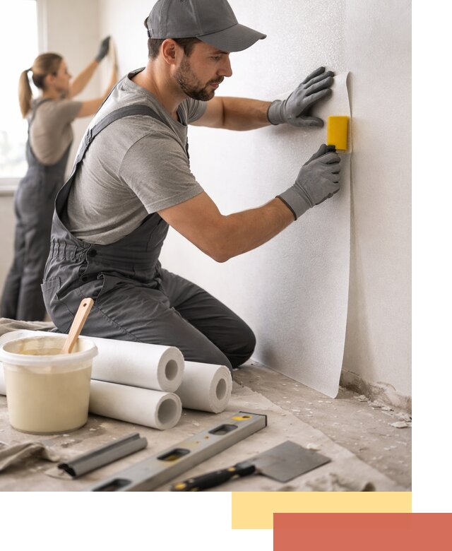 Поклейка стеклообоев профессионально в Орле