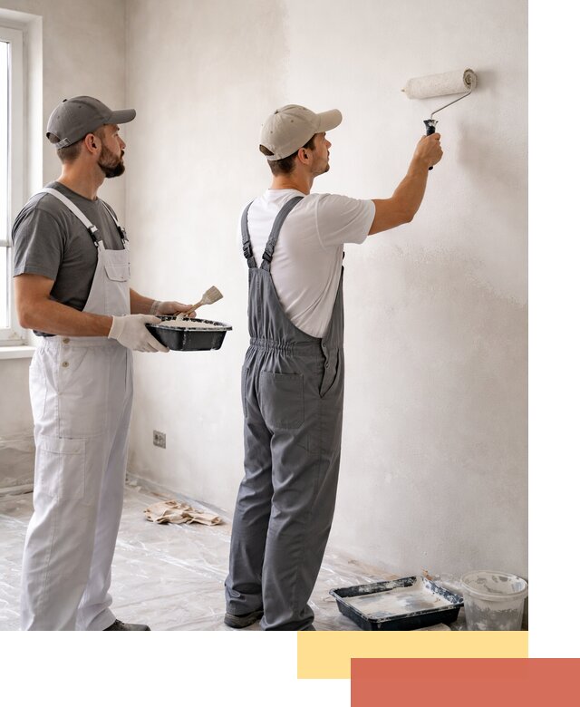 Покраска стен водоэмульсионной краской в Орле