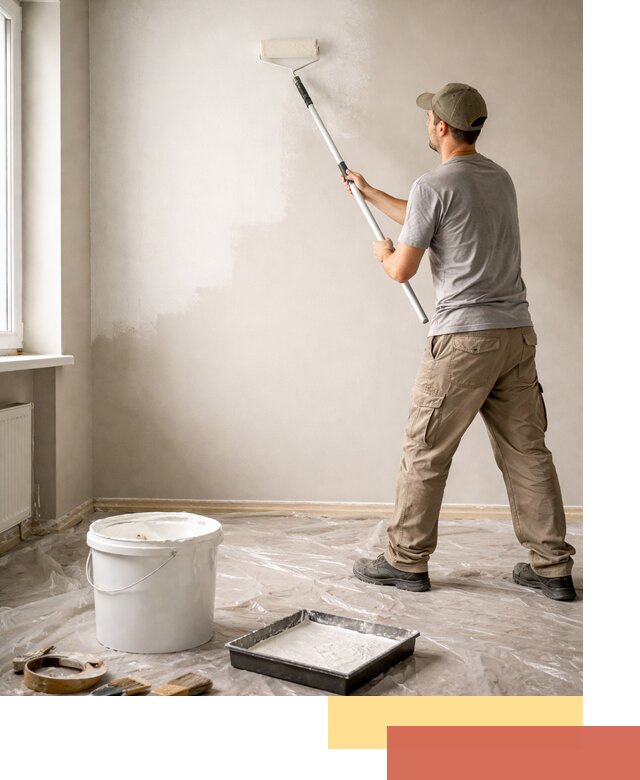 Покраска стен латексной краской в Орле качественно и быстро