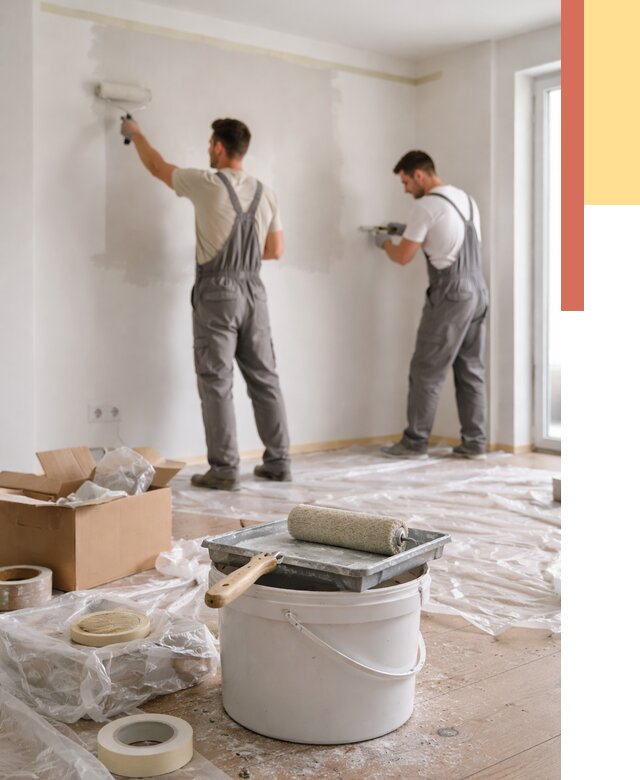 Покраска стен в квартире в Орле от 2531 руб/м2 — быстро и недорого | ОТДЕЛОЧНИК-Орл