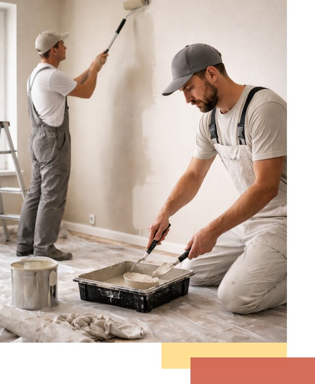 Покраска стен в квартире в Орле — профессионально и аккуратно