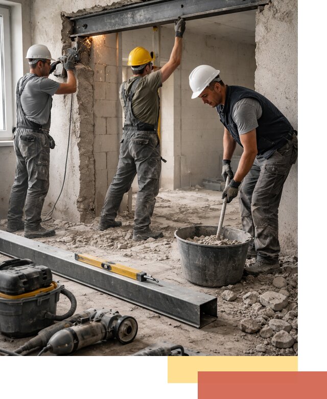 Создание проемов в стенах и несущих конструкциях в Орле