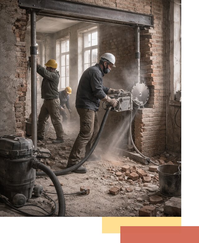 Прорезка проема в стене под дверной или оконный проем в Орле