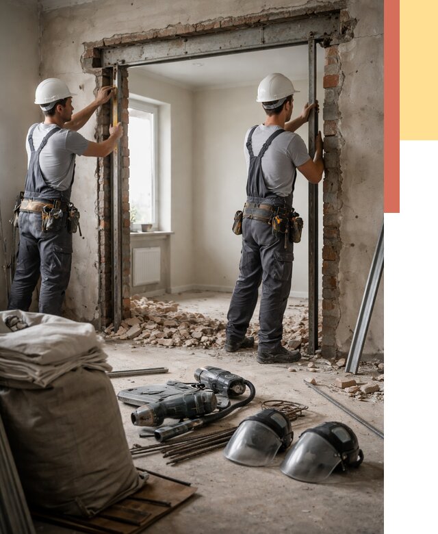 Расширение дверного проема в Орле от 12655 руб. под ключ | ОТДЕЛОЧНИК-Орл