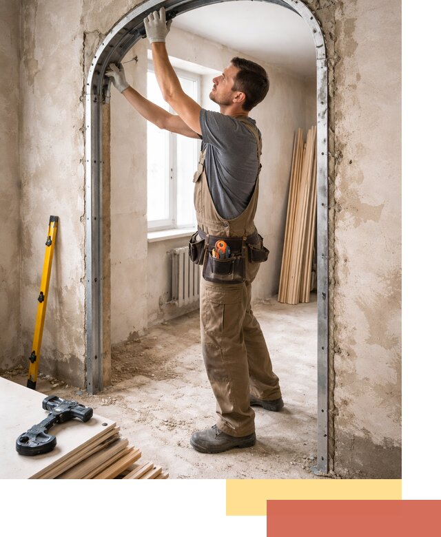 Устройство арочного проема в Орле под ключ