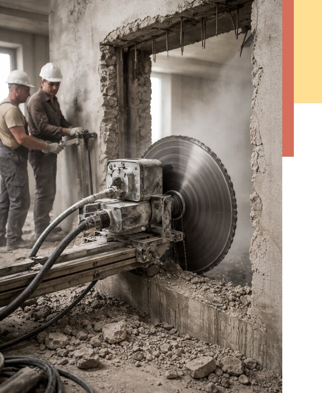 Алмазная резка проемов в Орле от 4556 руб. быстро и недорого | ОТДЕЛОЧНИК-Орл