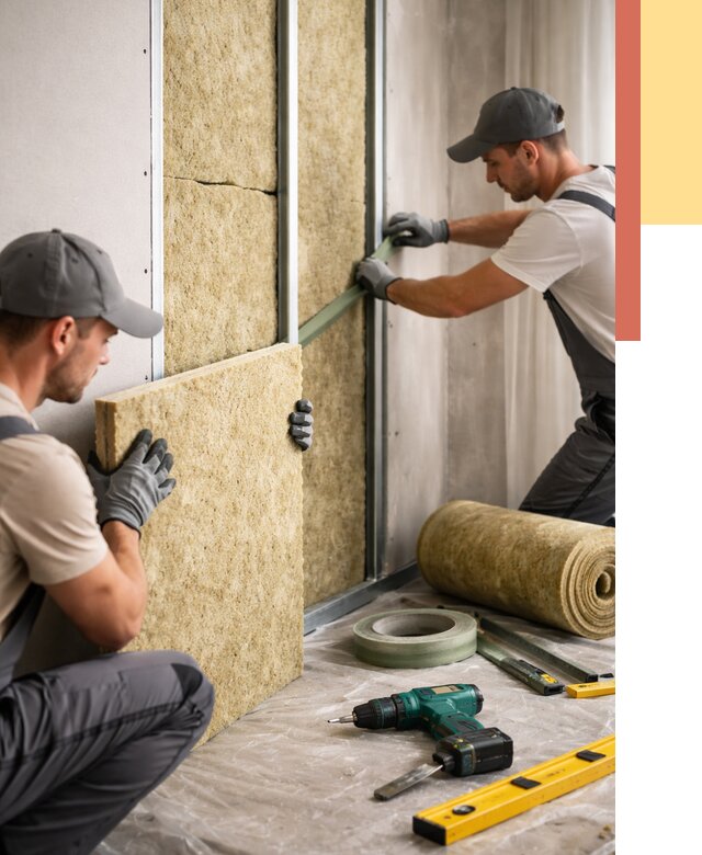 Шумоизоляция стен в Орле под ключ от 1873 руб. | ОТДЕЛОЧНИК-Орл