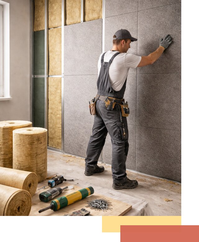 Профессиональная шумоизоляция стен в Орле для квартиры и офиса