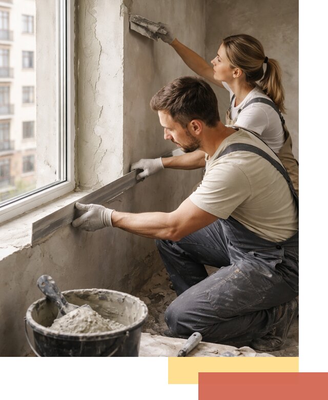 Штукатурка откосов дверей и окон профессионально в Орле