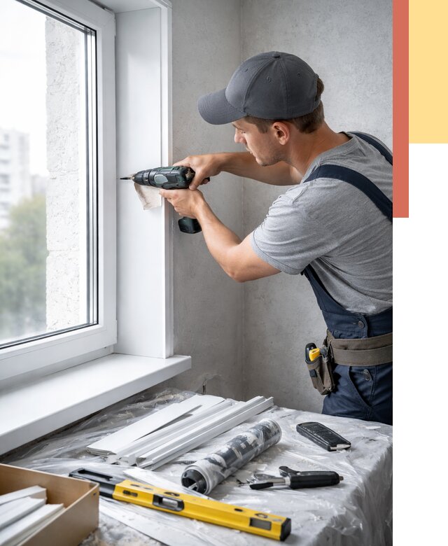 Установка пластиковых откосов в Орле от 2278 руб. | ОТДЕЛОЧНИК-Орл монтаж, быстро и недорого