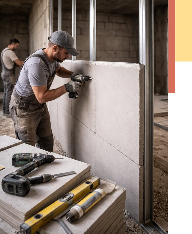 Кладка влагостойких перегородок ПГП в Орле от 1215 руб. под ключ | ОТДЕЛОЧНИК-Орл