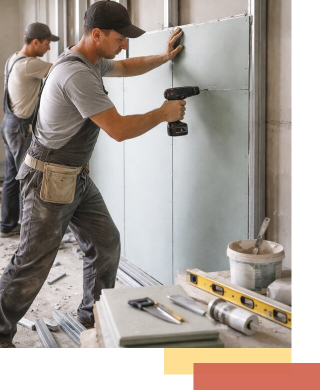 Кладка влагостойких перегородок ПГП в Орле