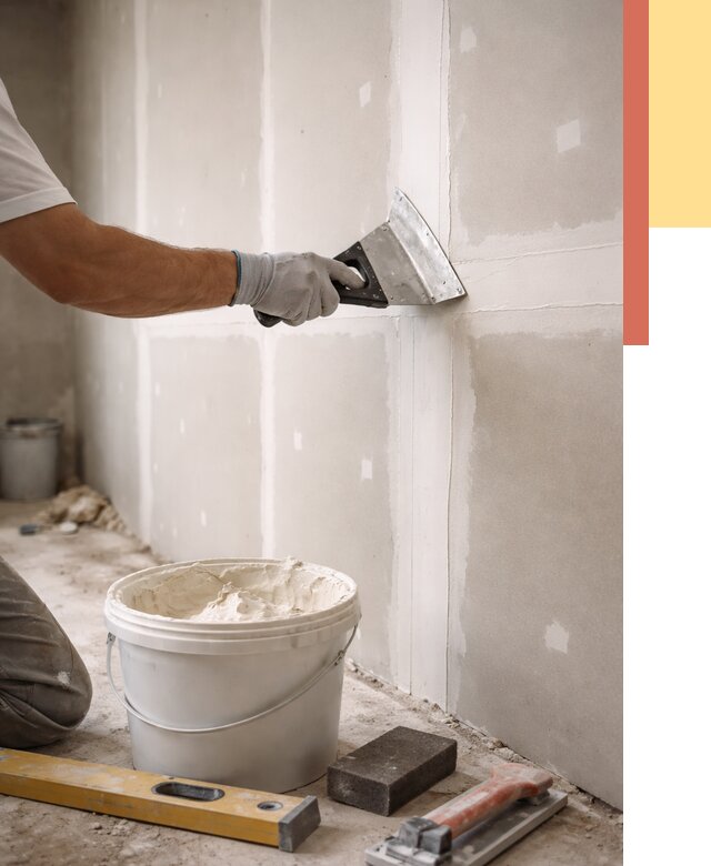 Шпаклевка перегородок из гипсокартона в Орле от 2531 руб. — услуги ОТДЕЛОЧНИК-Орл