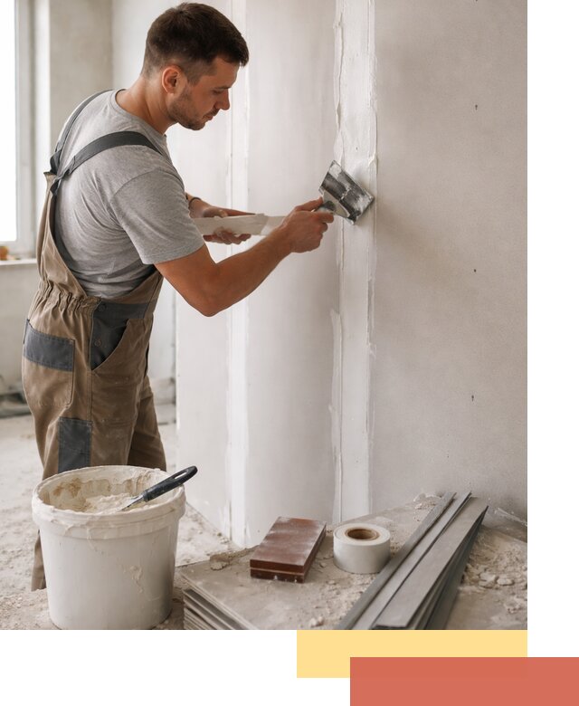 Шпаклевка перегородок из гипсокартона в Орле качественно и быстро