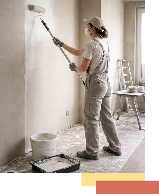 Покраска перегородок из гипсокартона в Орле качественно и недорого