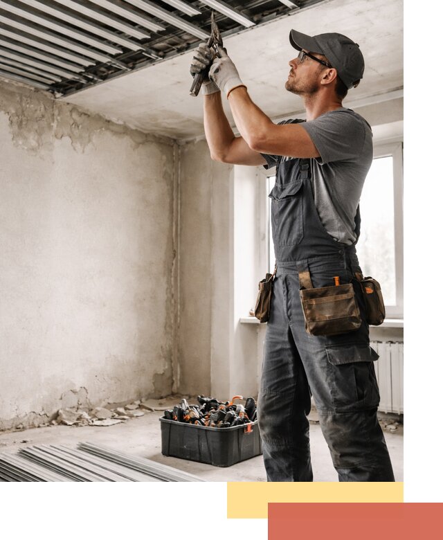 Демонтаж реечного потолка в Орле быстро и аккуратно