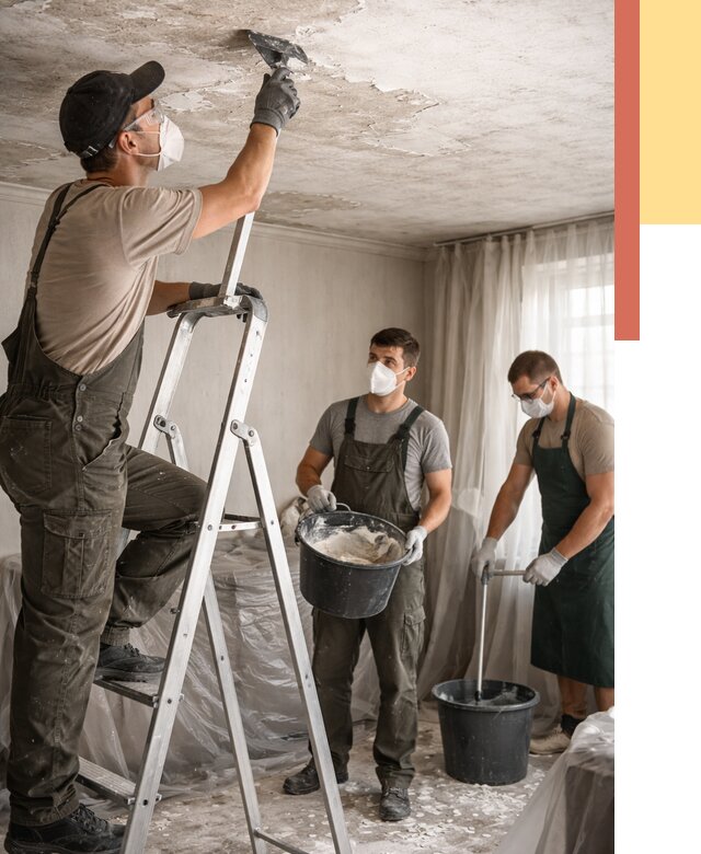 Удаление побелки с потолка в Орле от 2531 руб. быстро и недорого | ОТДЕЛОЧНИК-Орл