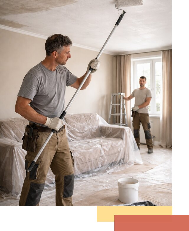 Грунтовка потолка в Орле — подготовка под покраску и отделку