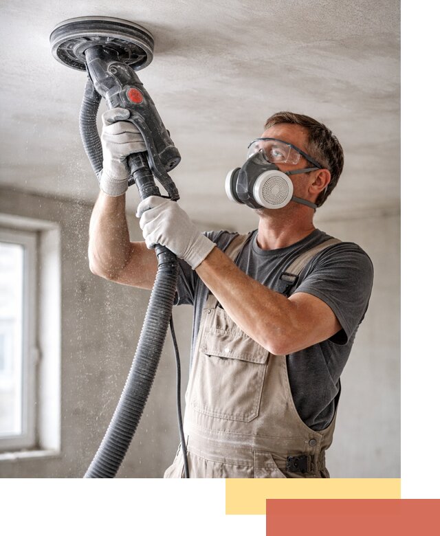 Шлифовка потолка в Орле — качественная подготовка под отделку