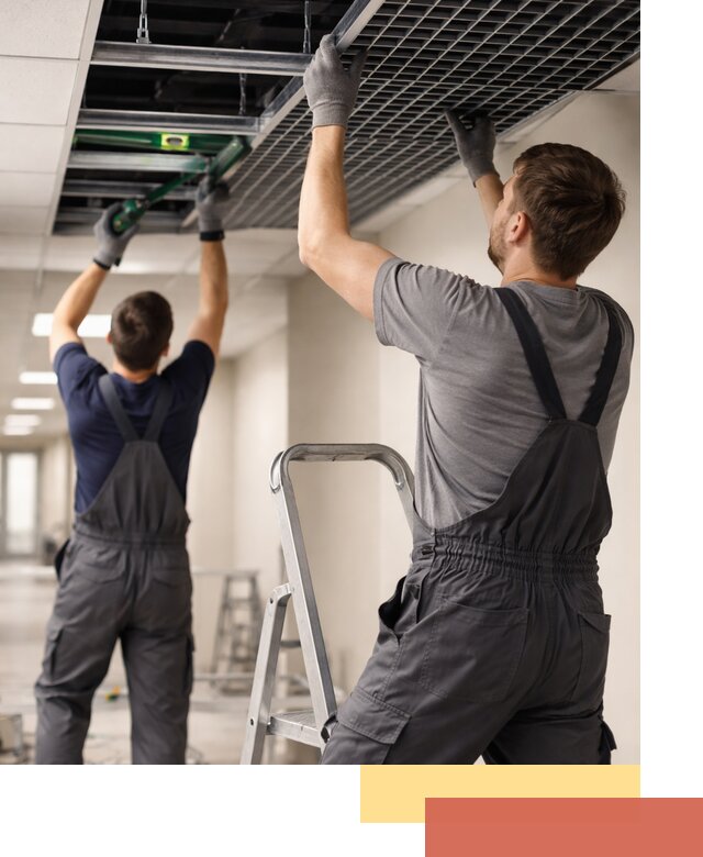 Монтаж потолка Грильято в Орле: установка под ключ качественно