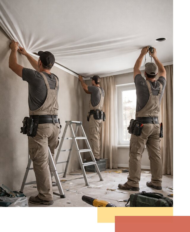 Монтаж матового натяжного потолка в Орле качественно и быстро