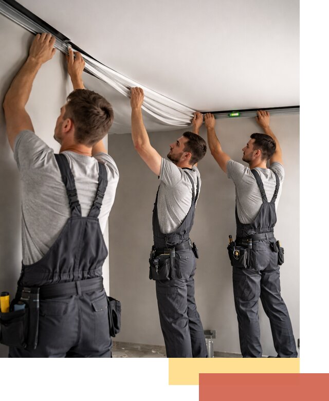 Теневые натяжные потолки в Орле: монтаж и отделка быстро и качественно