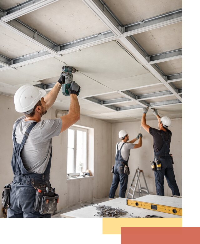 Кессонный потолок из гипсокартона под ключ в Орле