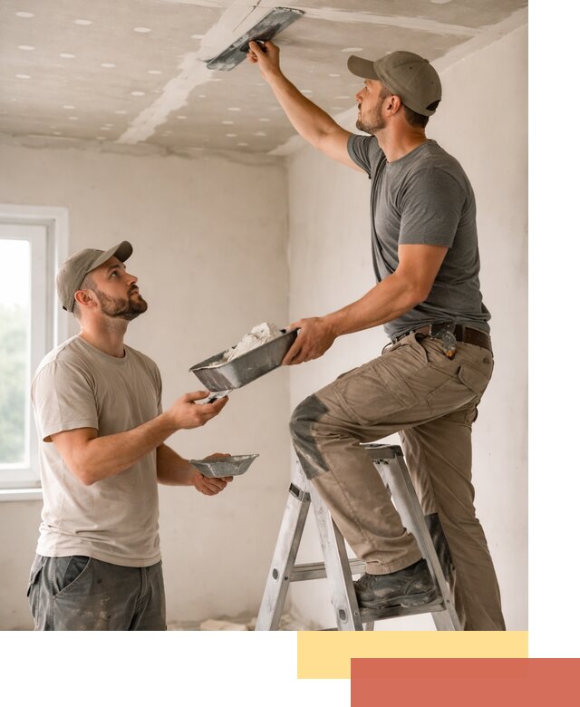 Шпаклевка потолка из гипсокартона в Орле качественно и быстро