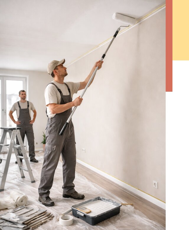 Покраска потолка из гипсокартона в Орле от 4556 руб./м2 — услуги под ключ | ОТДЕЛОЧНИК-Орл