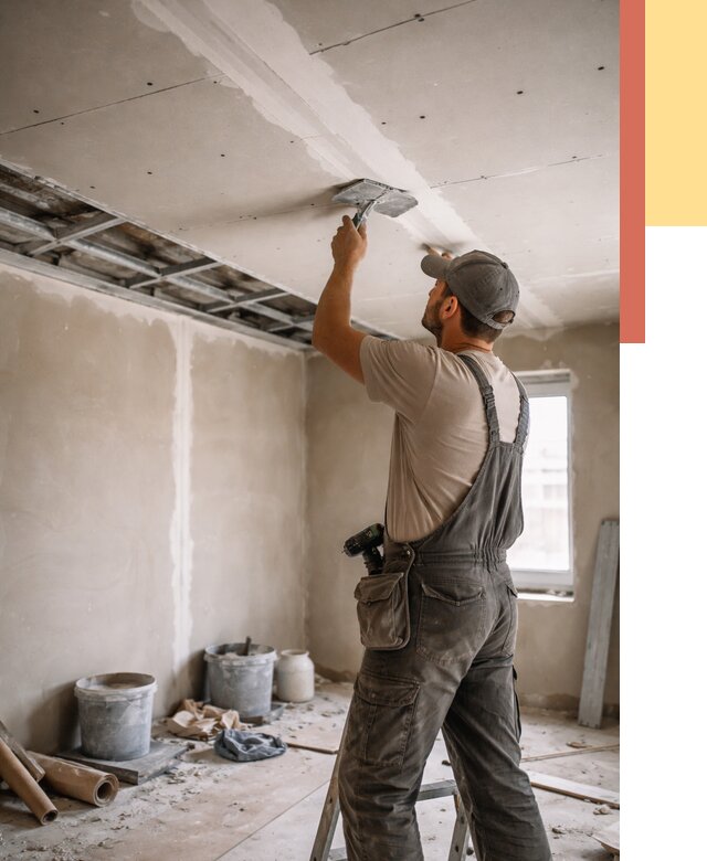 Ремонт потолка из гипсокартона в Орле от 658 руб./м² — быстро и недорого | ОТДЕЛОЧНИК-Орл