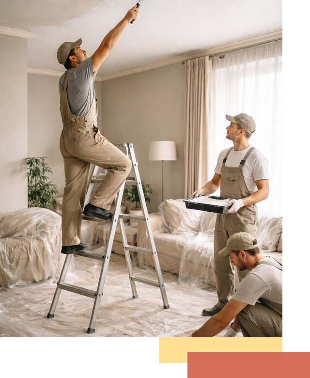 Покраска потолков акриловой краской в Орле качественно и быстро