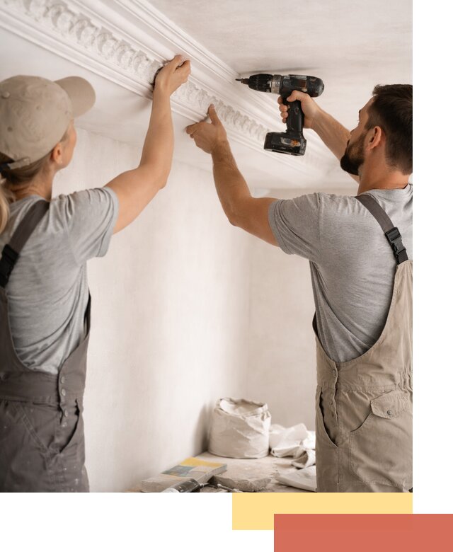 Профессиональный монтаж лепнины на потолок в Орле